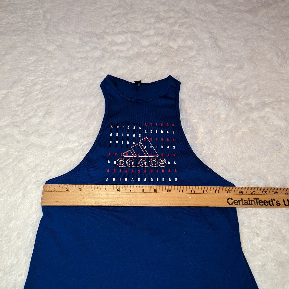 Nwts ADIDAS Women's Amer AAC Tank1 multi sport team royal blue sleeveless top - Picture 11 of 15